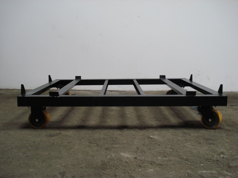 Trolleys for Skip containers made by Lucimet